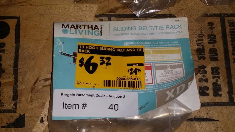 Martha Stewart Living Sliding BeltTie Rack
