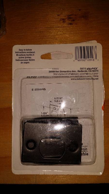 9 Door Latch Strikes in black