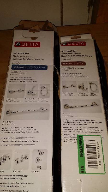 2 Delta 18 Towel bars.