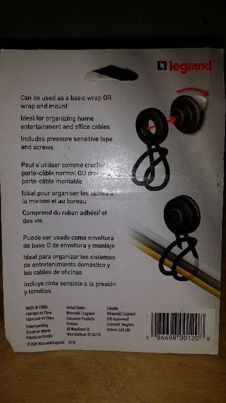 10 Legrand Mountable Bungee Wraps
