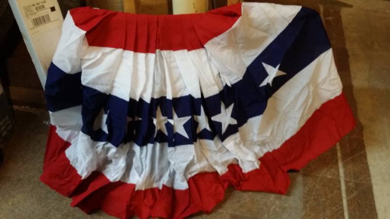 3 x 6 Polycotton Pleated Fan Flag