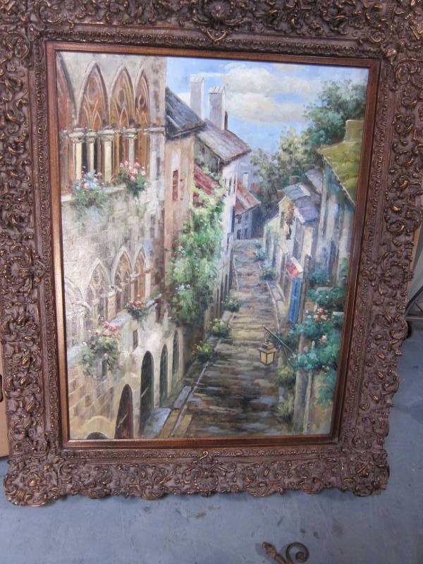 lot 53 image: Street Scene Artwork