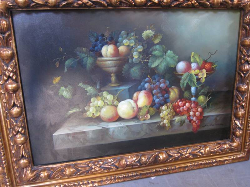 lot 54 image: Fruit Scene Artwork