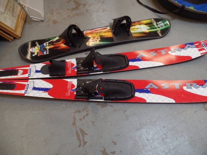 lot 37 image: Water Skis and Wakeboard