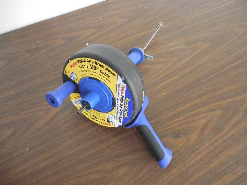 lot 92 image: Pistol Grip Drum Auger Drain Claener