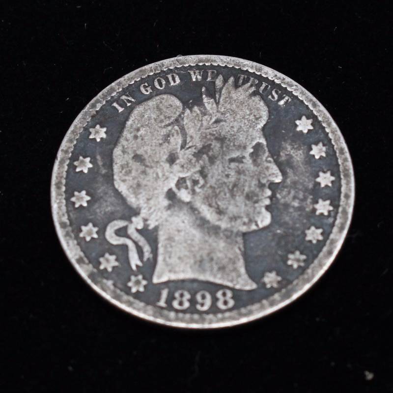 1898 Barber Quarter F Details