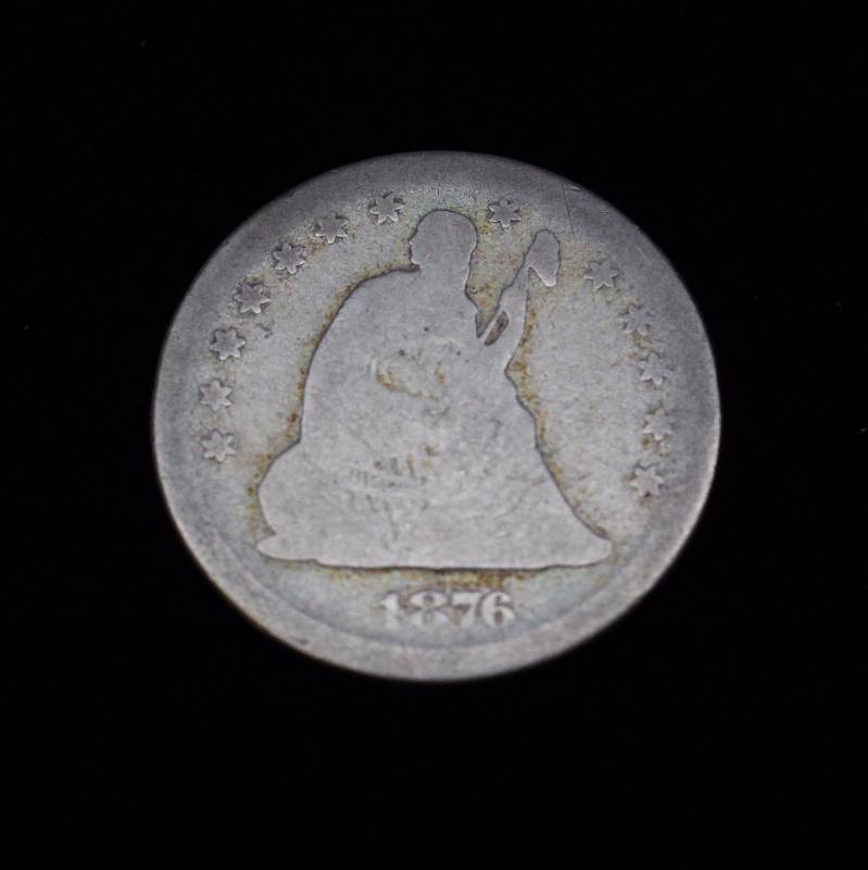 1876-S Seated Liberty Quarter G Details
