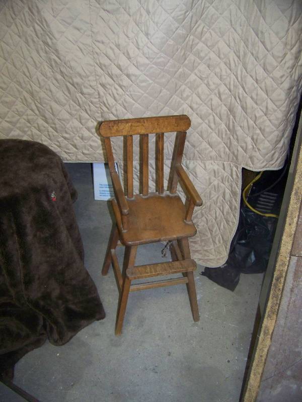 miniature vintage highchair