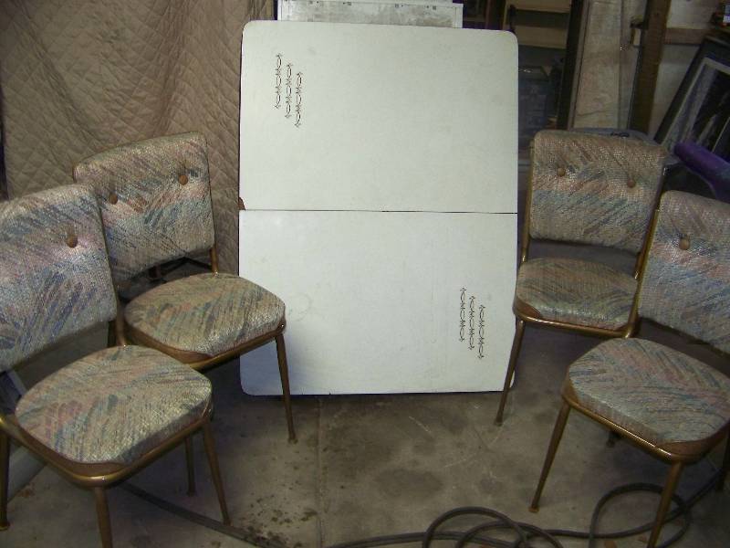 Old School Formica Kitchen Table and Chairs