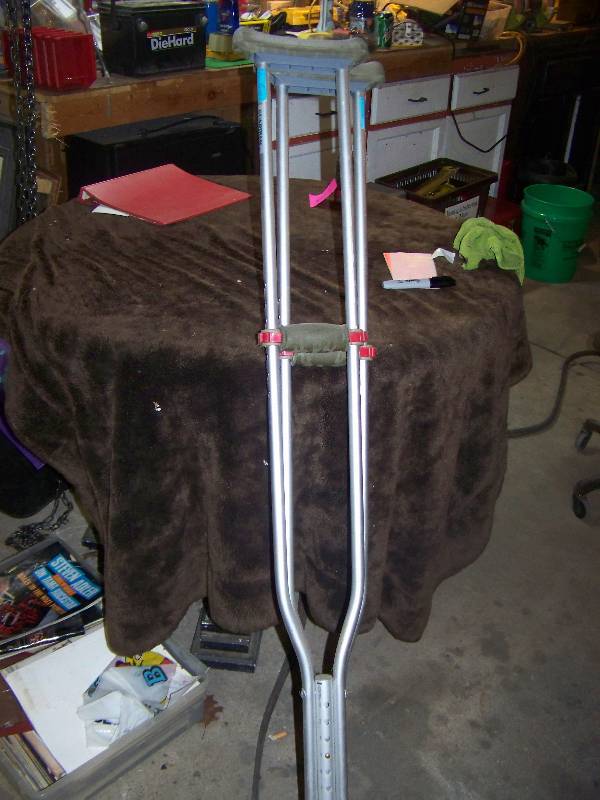 pair of crutches