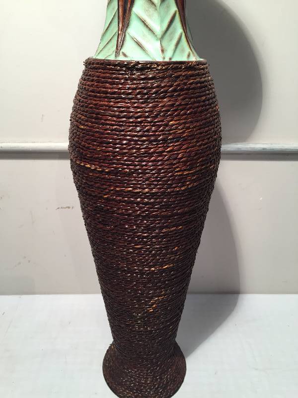 26 TIN VASE