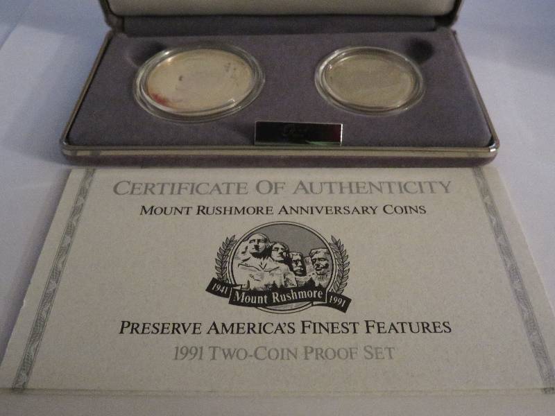 Mount Rushmore Anniversary Coins