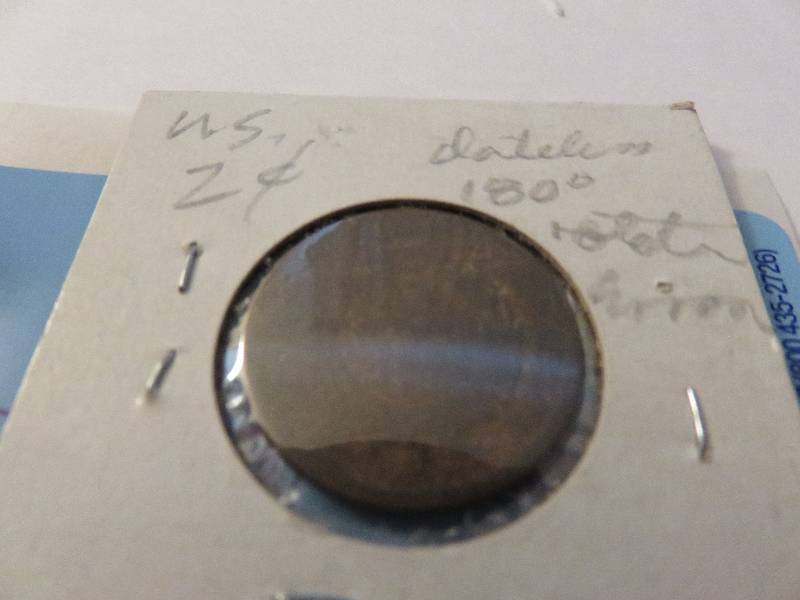 U.S. 2 cent piece, dateless