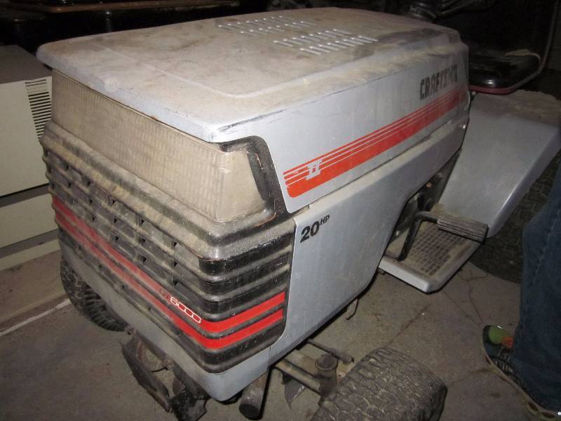 lot 2 image: Craftsman II Riding Lawn Mower with Snow Blower