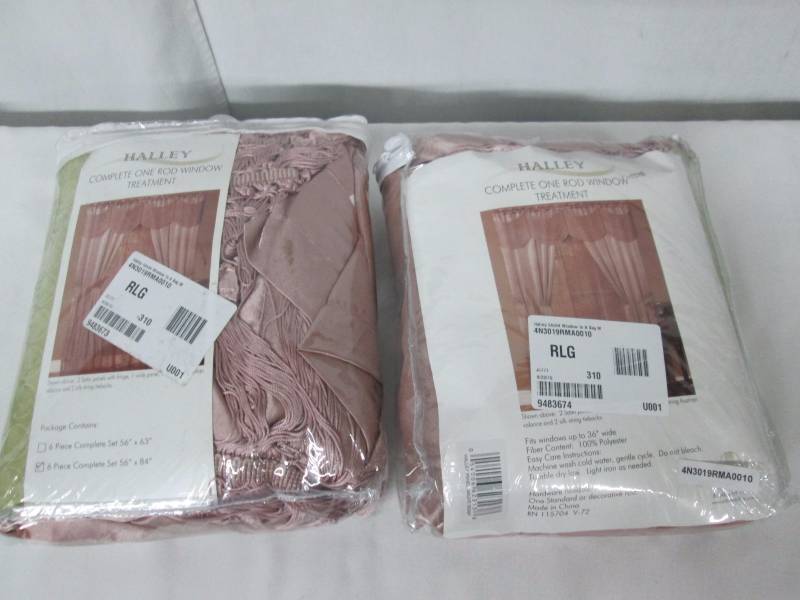 Halley 56 x 84 6-pc. One Rod Drapery Sets - 2 packs