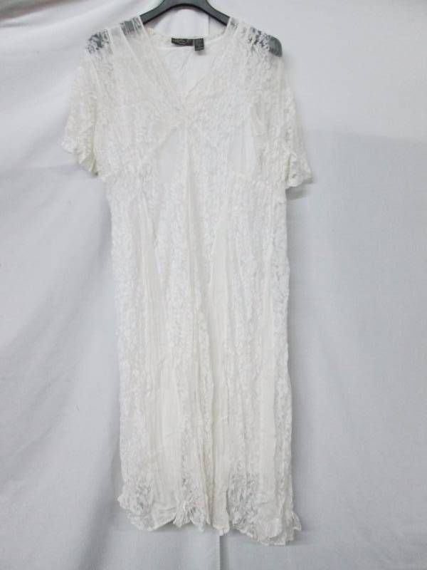 Lola P Womens Crinkle Lace Dress