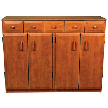 Media Cabinet with Drawers - Black