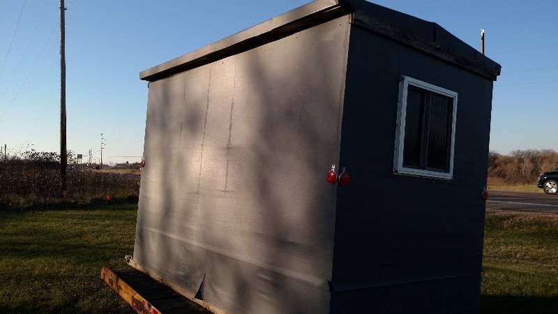 5 12 X 10 Fishhouse & Trailer
