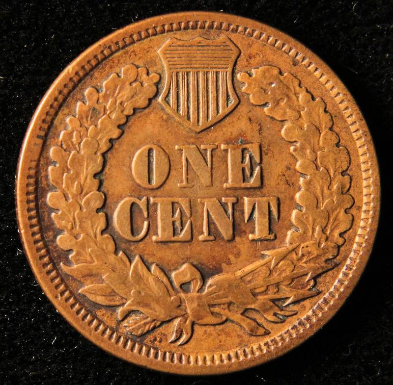 1865 INDIAN HEAD CENT XF
