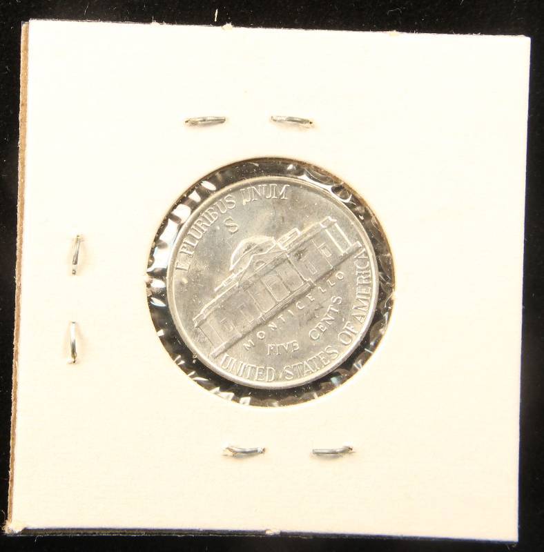 1942 S US WWII WAR SILVER NICKEL UNC