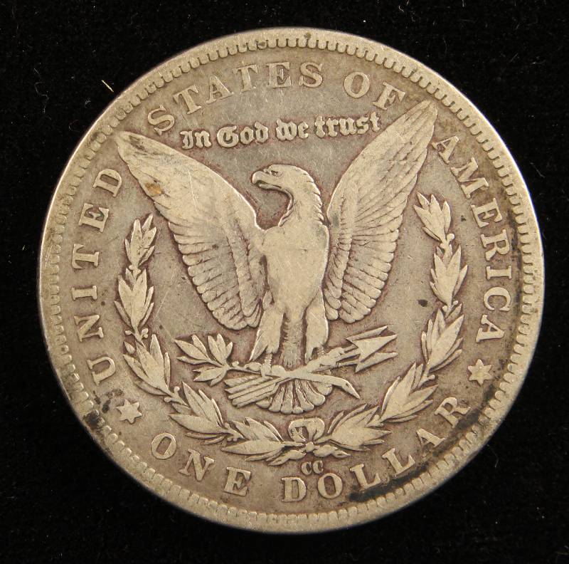 1890 CC CARSON CITY MORGAN SILVER DOLLAR FINE