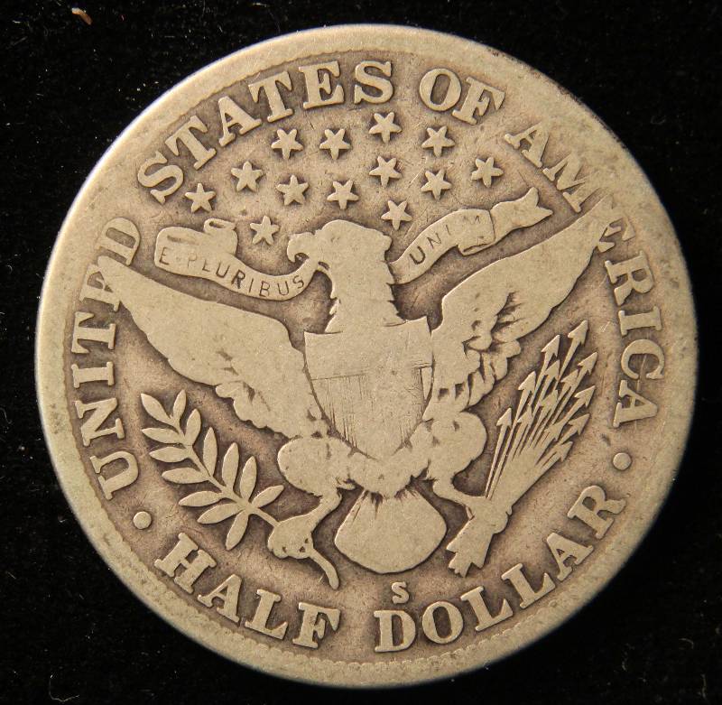 1914 S BARBER HALF DOLLAR