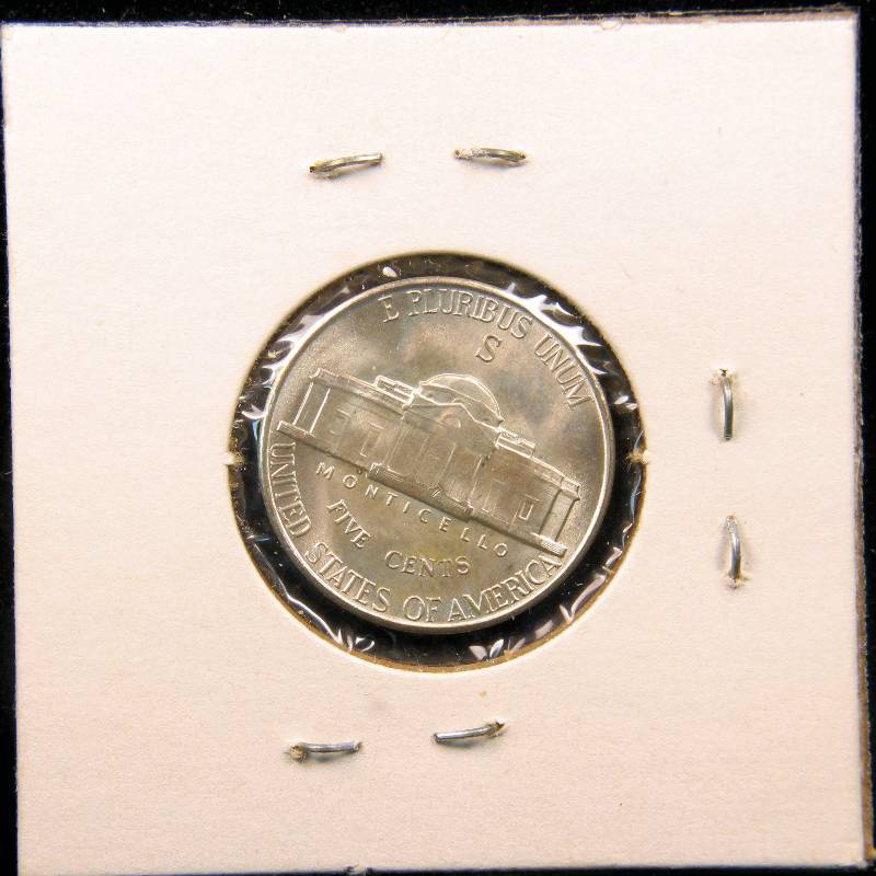 1943 S SILVER WWII SILVER WAR NICKEL UNC