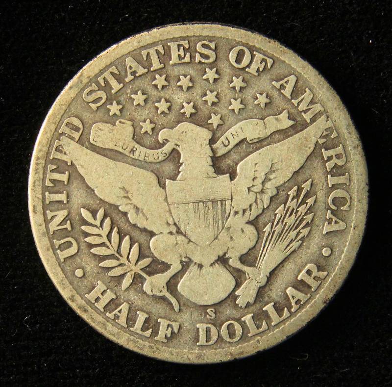1911 S BARBER SILVER HALF DOLLAR FINE