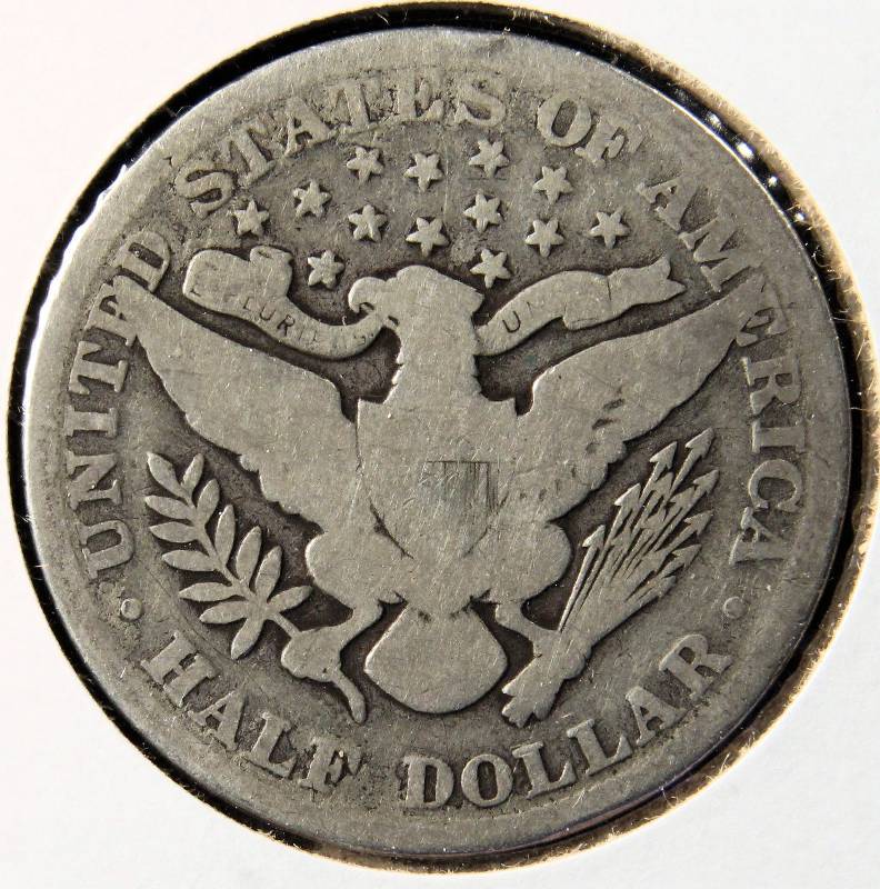 1902 BARBER SILVER HALF DOLLAR