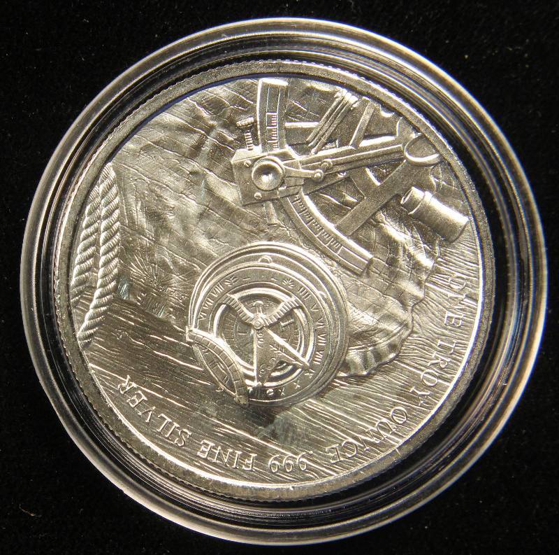 1 TROY Oz. .999 FINE SILVER ROUND PROSPECTOR IN AIRTITE CAPSULE