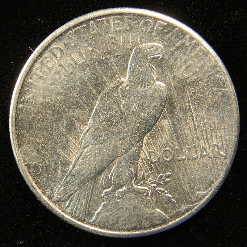 1923 S PEACE SILVER DOLLAR FINE DETAILS CLEANED