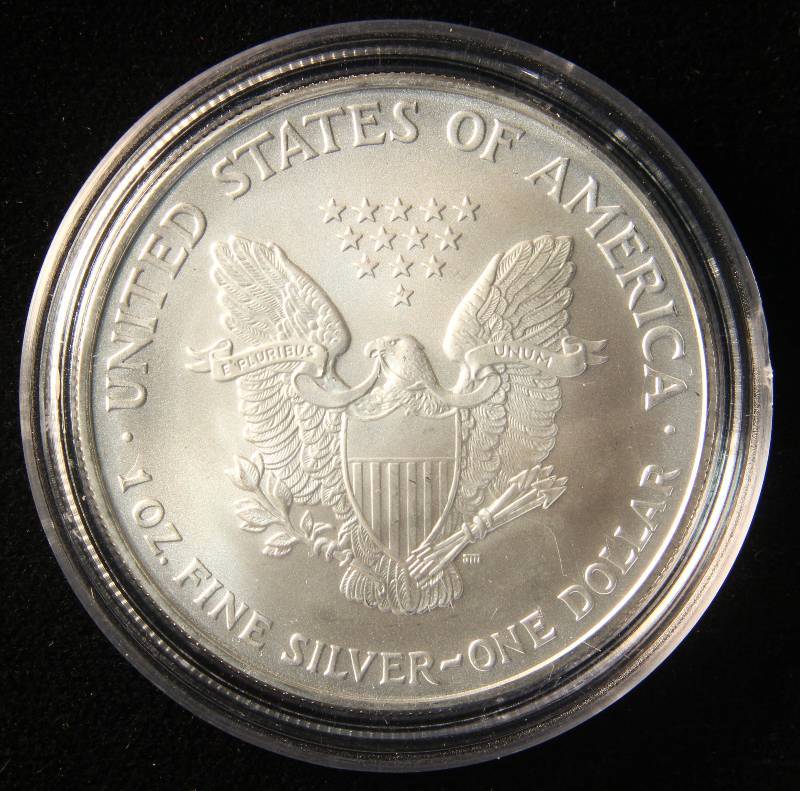 2006 AMERICAN SILVER EAGLE 1 TROY OZ. .999 FINE SILVER DOLLAR IN AIRTITE HOLDER