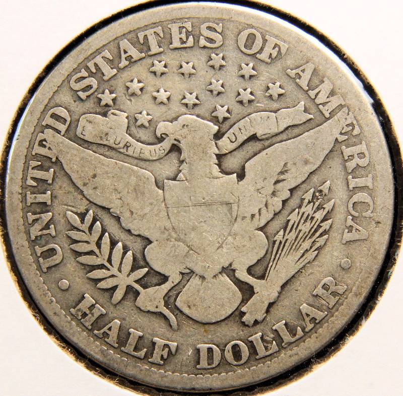 1911 BARBER SILVER HALF DOLLAR