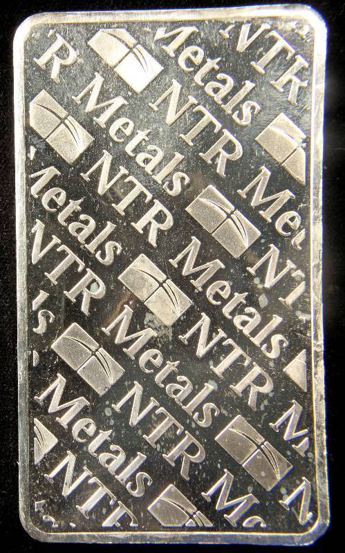 10 TROY Oz. .999 FINE SILVER BAR NTR METALS