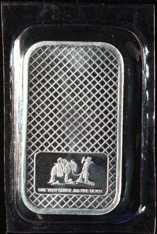 1 TROY OZ. .999 FINE SILVER SILVERTOWNE EAGLE BAR