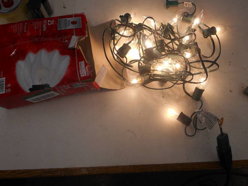 lot 38 image: HOME ACCENTS HOLIDAY 25 C9 LIGHTS 24 FOOT