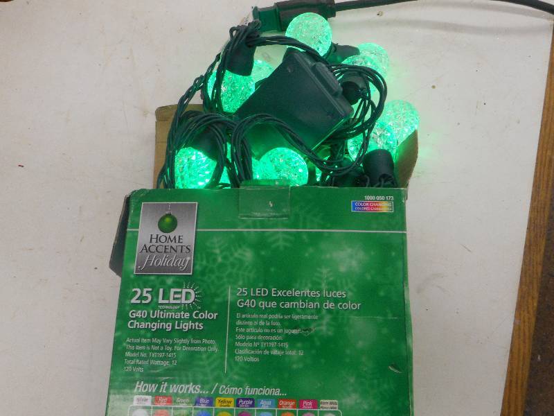 lot 50 image: HOME ACCENTS LED C40 ULTIMATE COLOR CHANGING LED LIGHTS