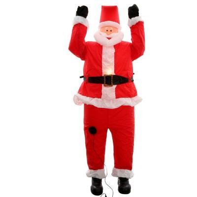 lot 43 image: 6.5 ft. Inflatable Santa Hanging from Roof