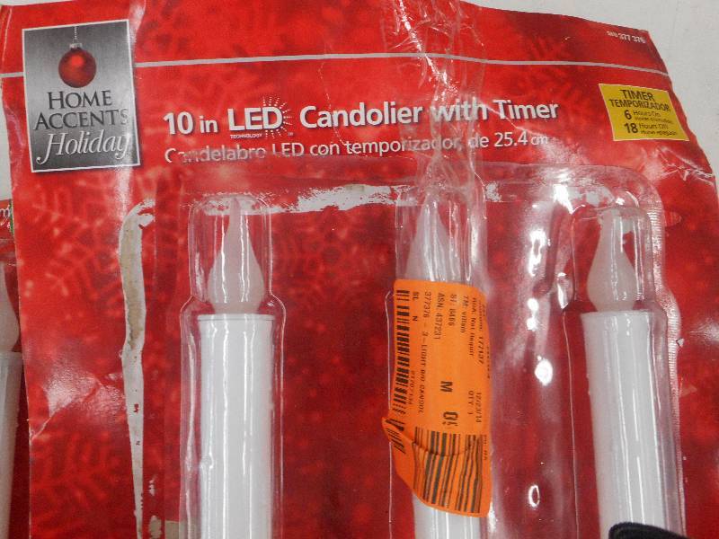 lot 59 image: 3 SETS OF LED CANDLES