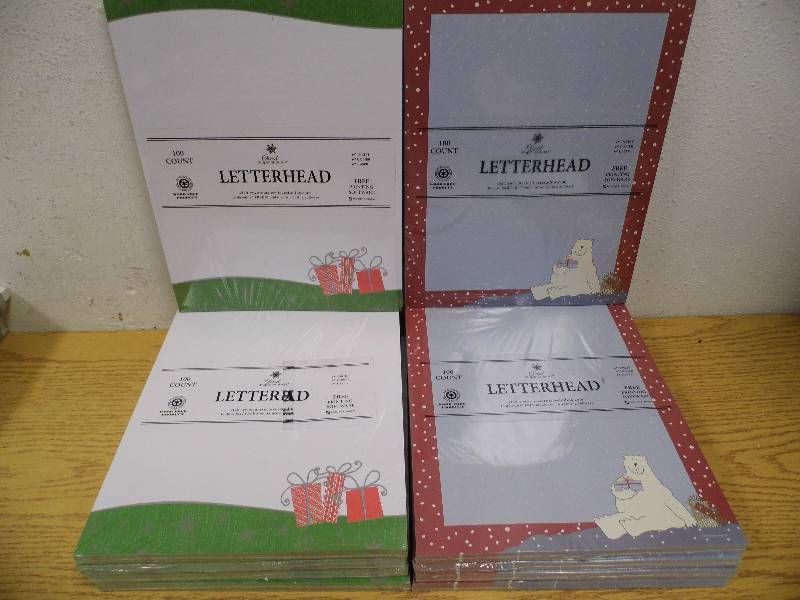 10 Packs of Christmas Letterhead