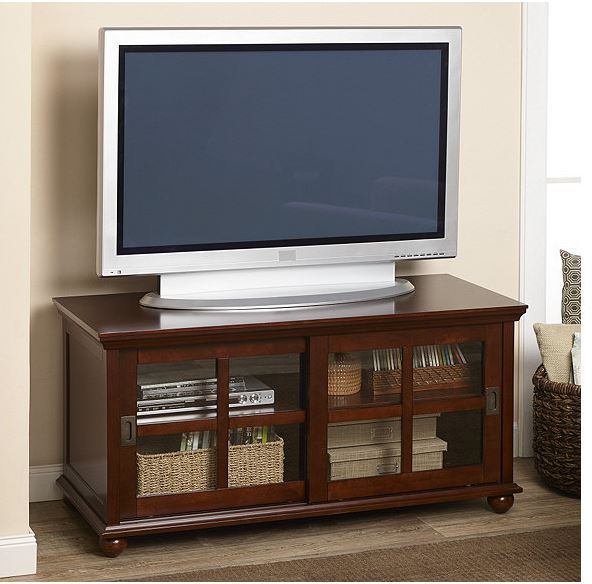 lot 11 image: McLeland Design Sliding-Door TV Stand
