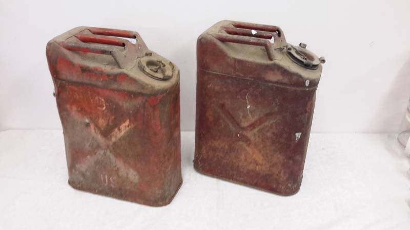 Vintage fuel cans