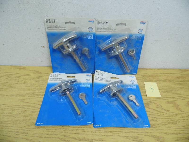 4 Silver National Locking Handles