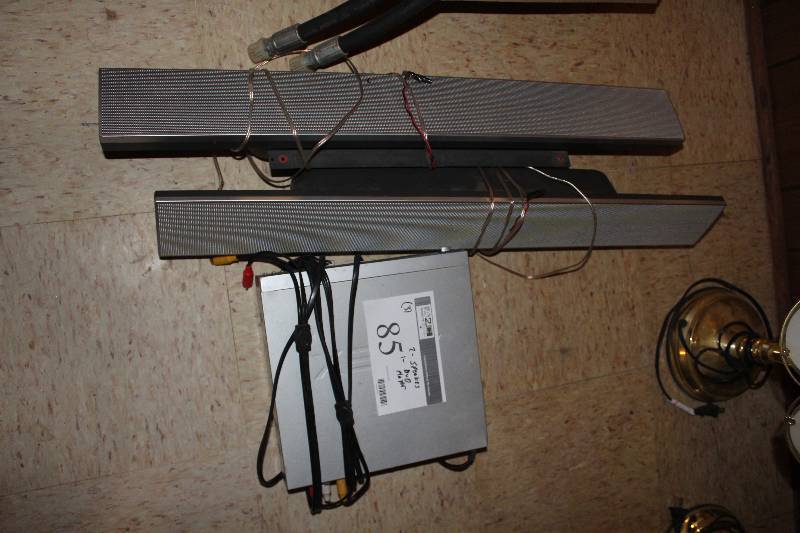 APEX Digital DVD player and two speakers