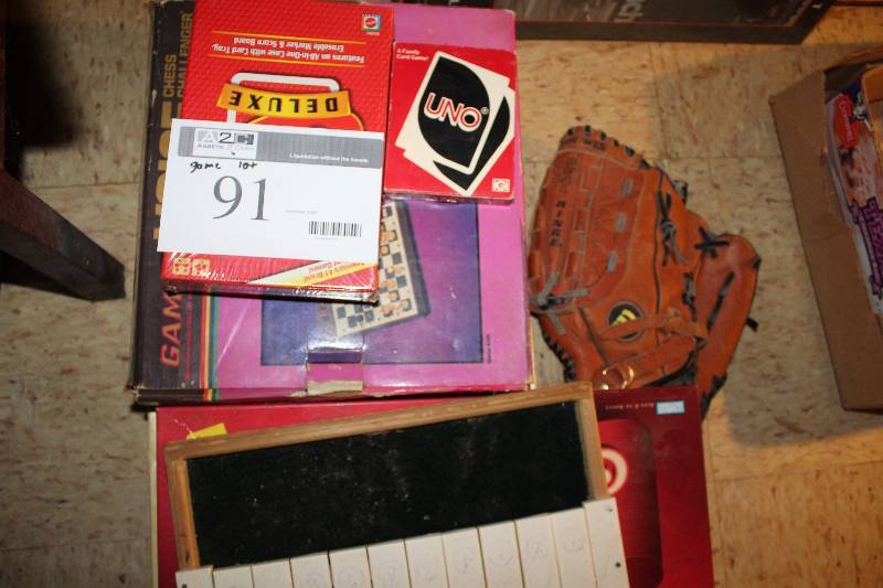 Various Board Games including Scrabble, Uno, 13 Dead End Drive, etc