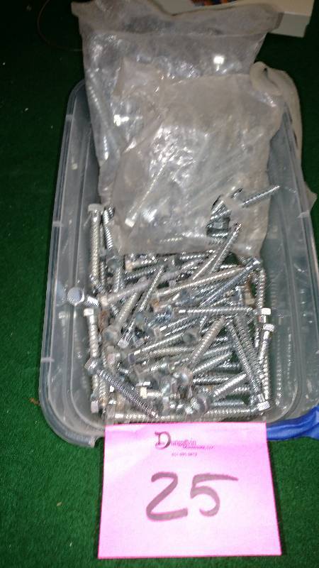 lot 25 image: lag bolts