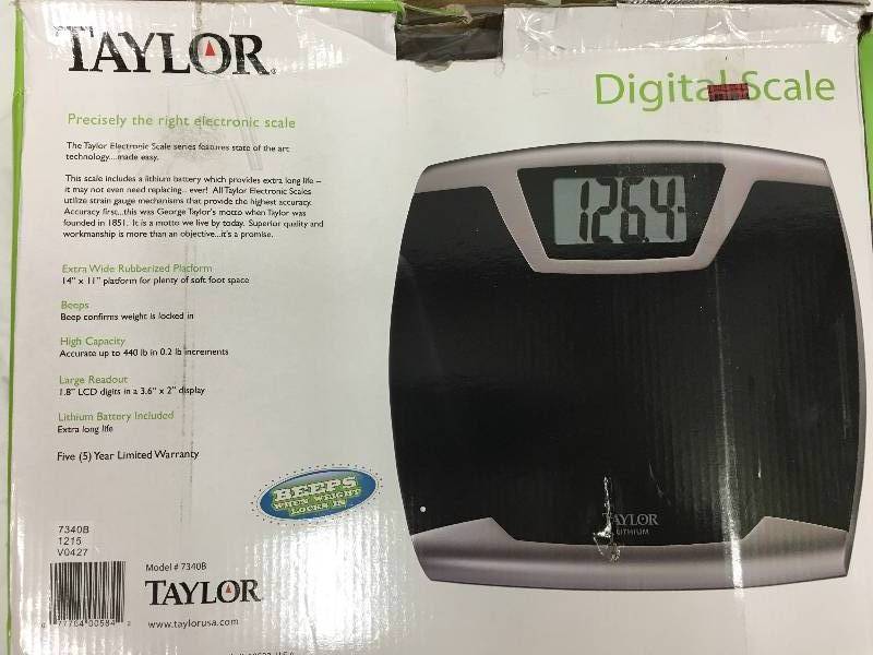 Taylor Lithium Electronic Digital Bath Scale
