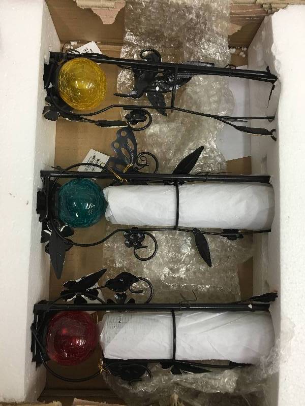 28.7 Solar Rain Gauge - Set of 3 retail $69