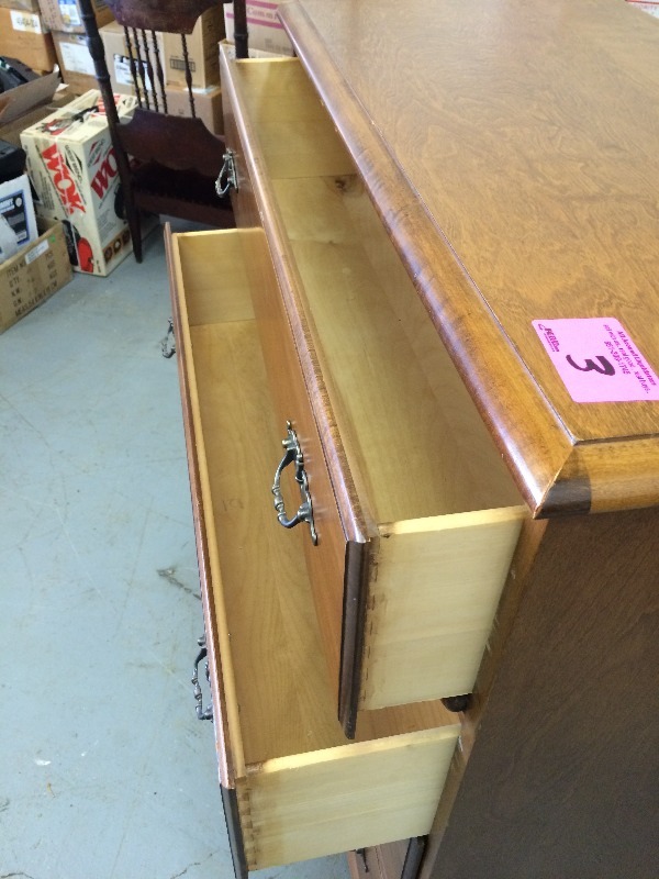 lot 3 image: Vintage Dresser 50 years old  37 w x 19 d x 41 h  Super Nice Piece