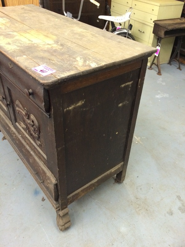 lot 41 image: Vintage Dresser  Measures 48 W x 22 D x 39 H